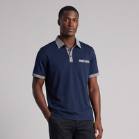 Miles | Contrast Collar Short Sleeve Polo Shirt