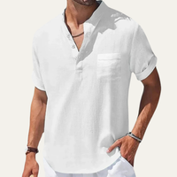 Daniel Henley linen shirt White