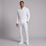 Victor | Linen Blend Shirt and Trousers Two Piece Set