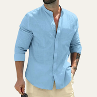 Brock | Smart Casual Linen-Blend Button-Up Shirt