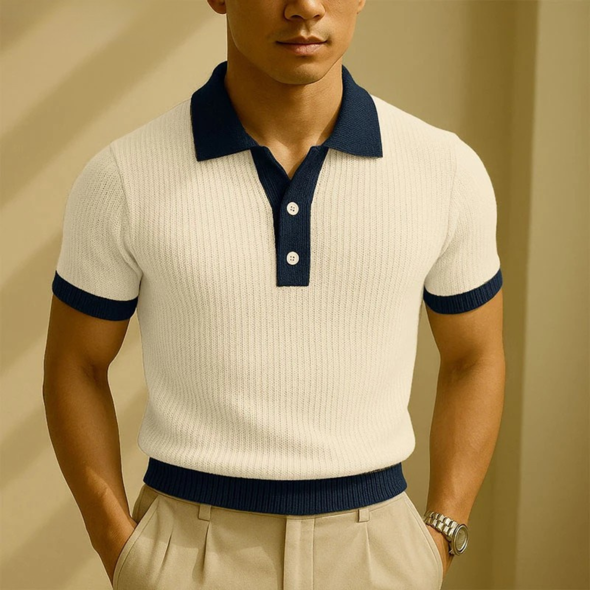 Talbot polo shirt in Apricot