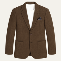 August | Men's Herringbone Wool Tweed Blazer