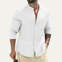 Brock | Smart Casual Linen-Blend Button-Up Shirt