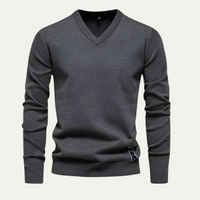 Evander | Men's Merino Wool V-Neck Jumper