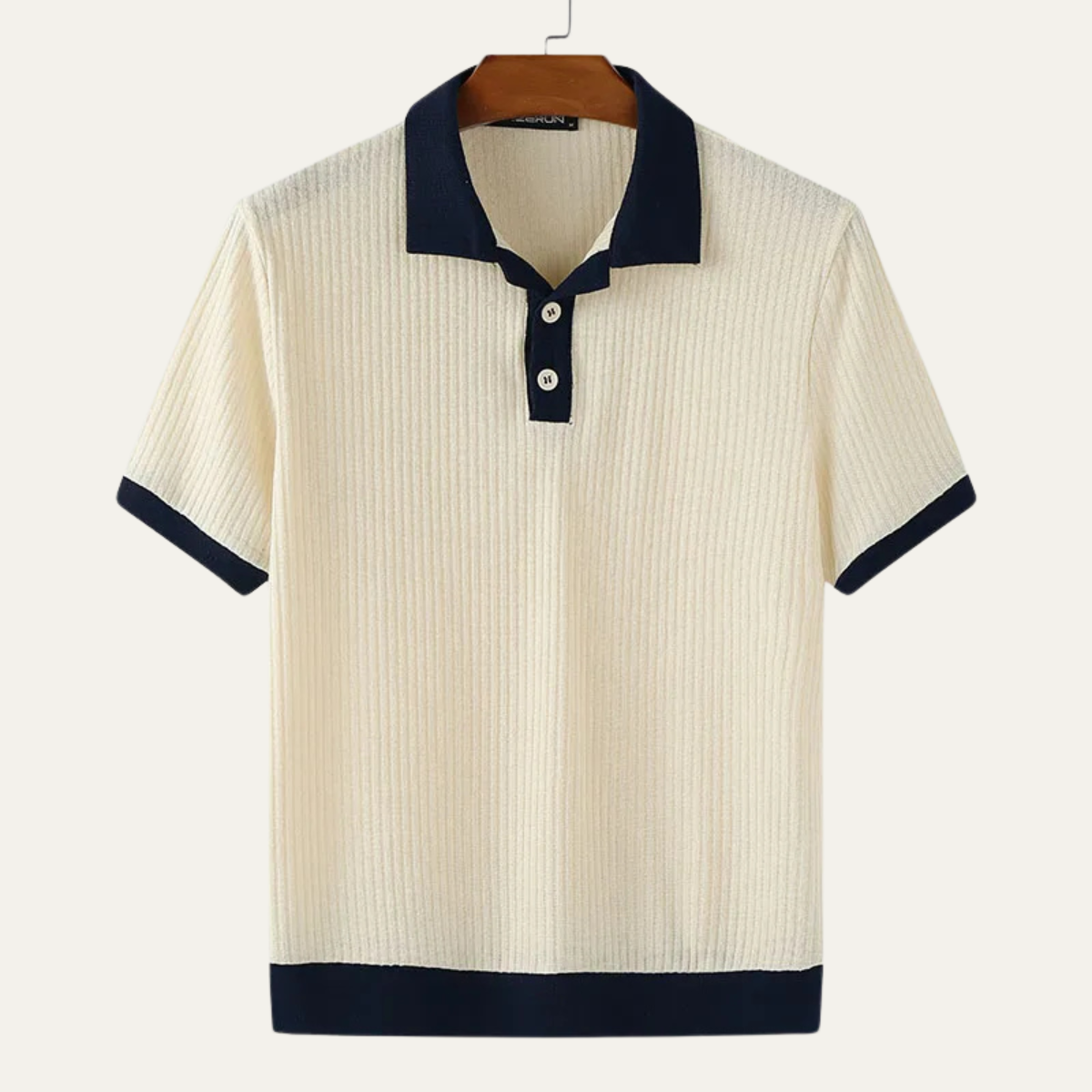 Talbot ribbed colour block polo shirt