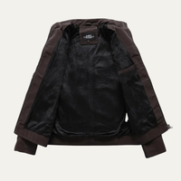 Lachlan | Zip Up Biker Leather Jacket