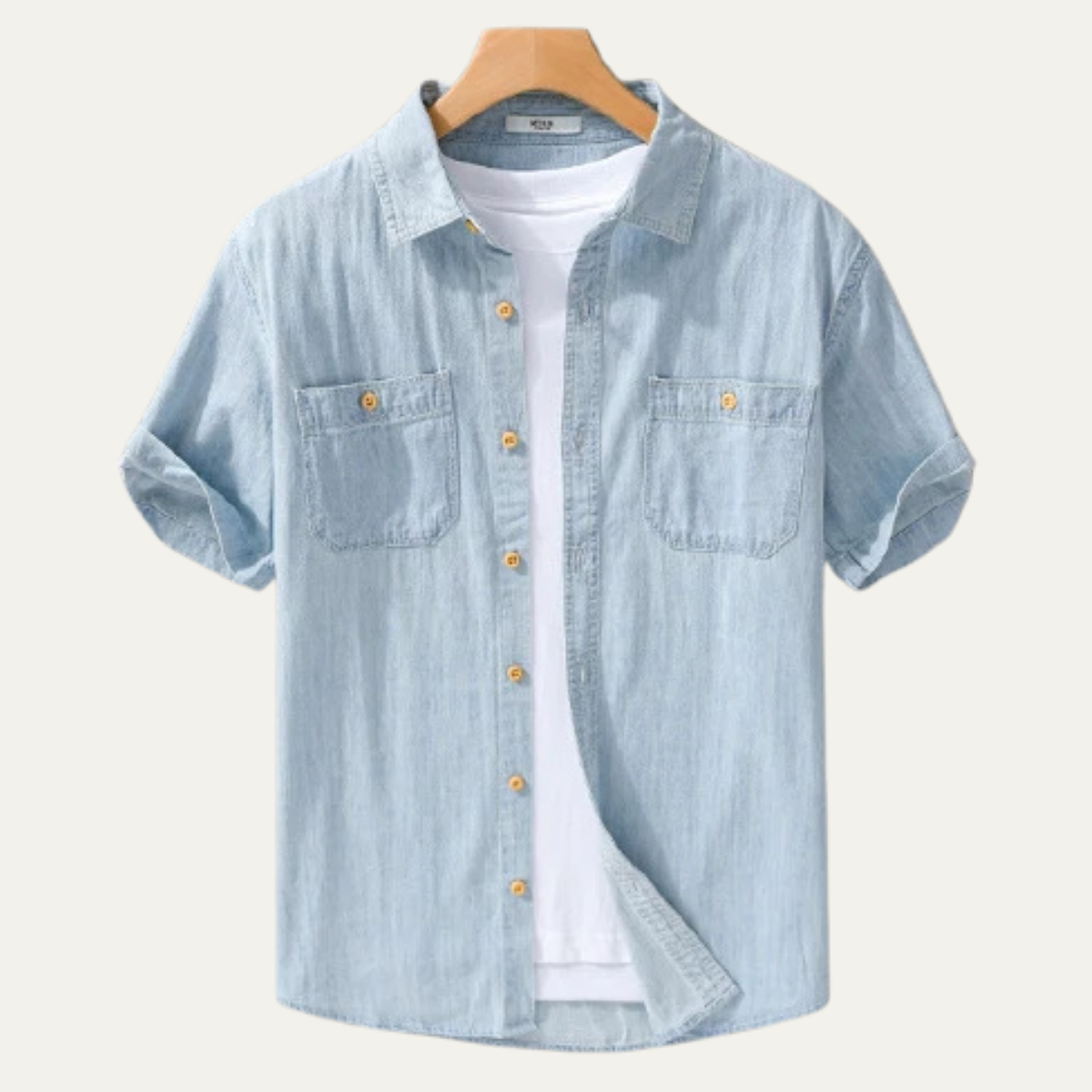 Bexley button-up shirt styling view