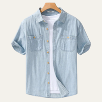 Bexley button-up shirt styling view