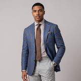 Baxter | Classic Tailored Fit Plaid Suit Blazer