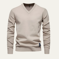 Evander | Men's Merino Wool V-Neck Jumper