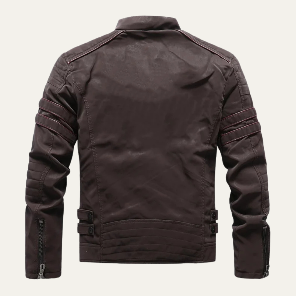 Lachlan | Zip Up Biker Leather Jacket