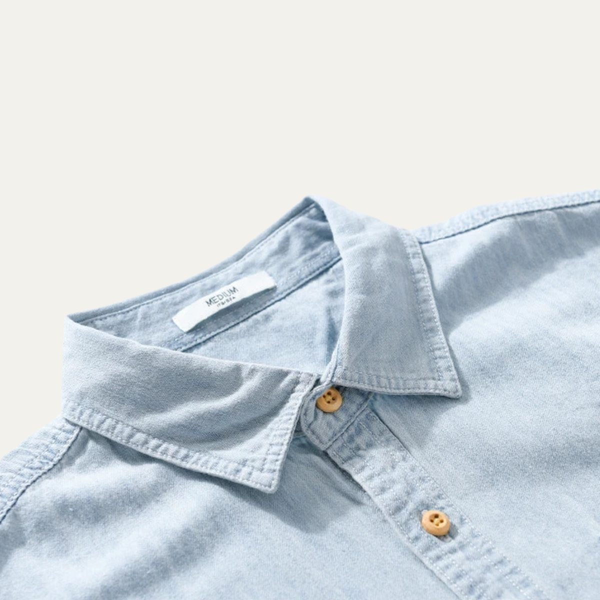 Bexley button-up shirt detail view