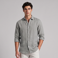 Damian | Lightweight Linen Long Sleeve Shirt