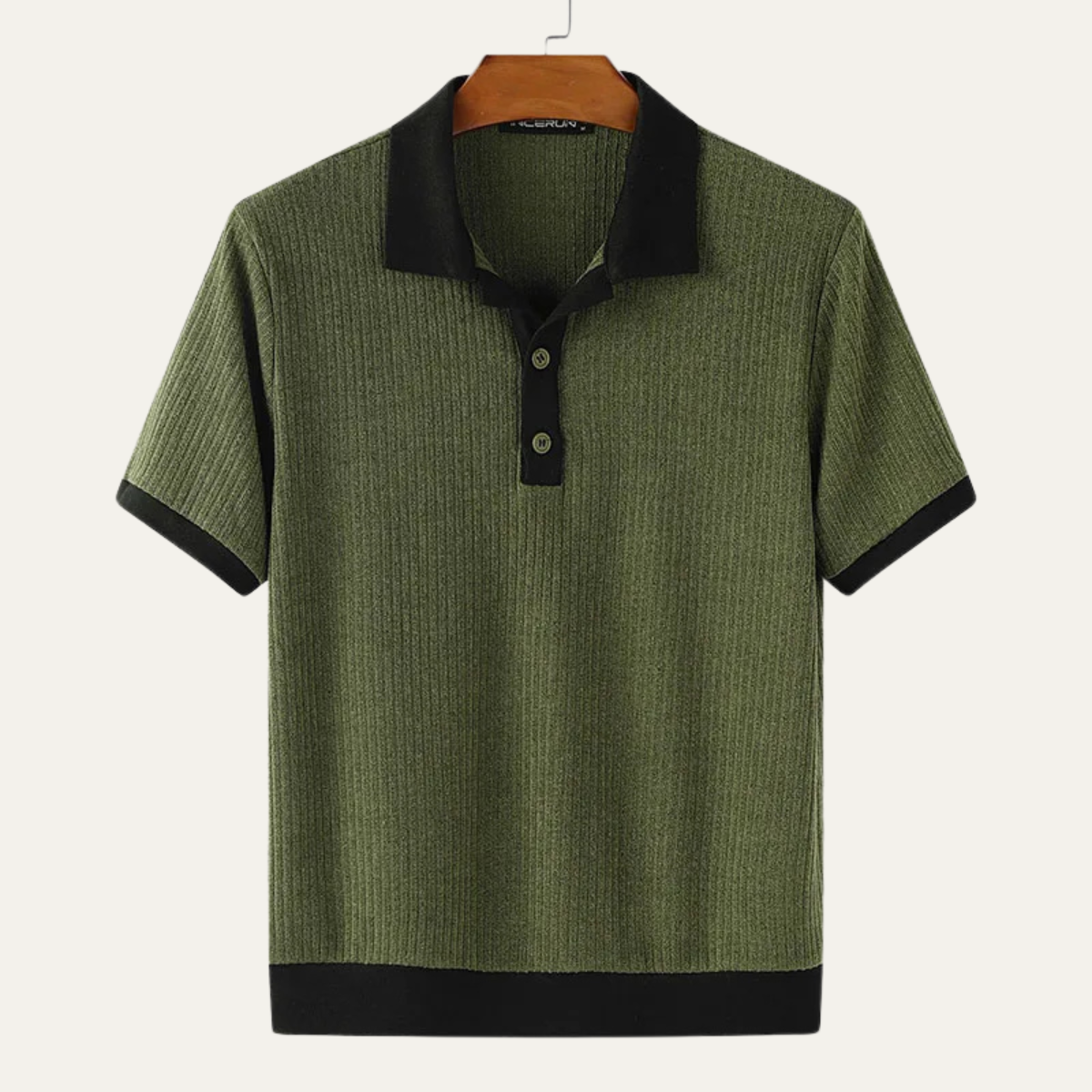 Talbot polo shirt sleeve trim detail