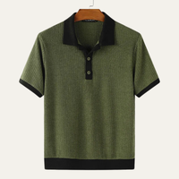 Talbot polo shirt sleeve trim detail