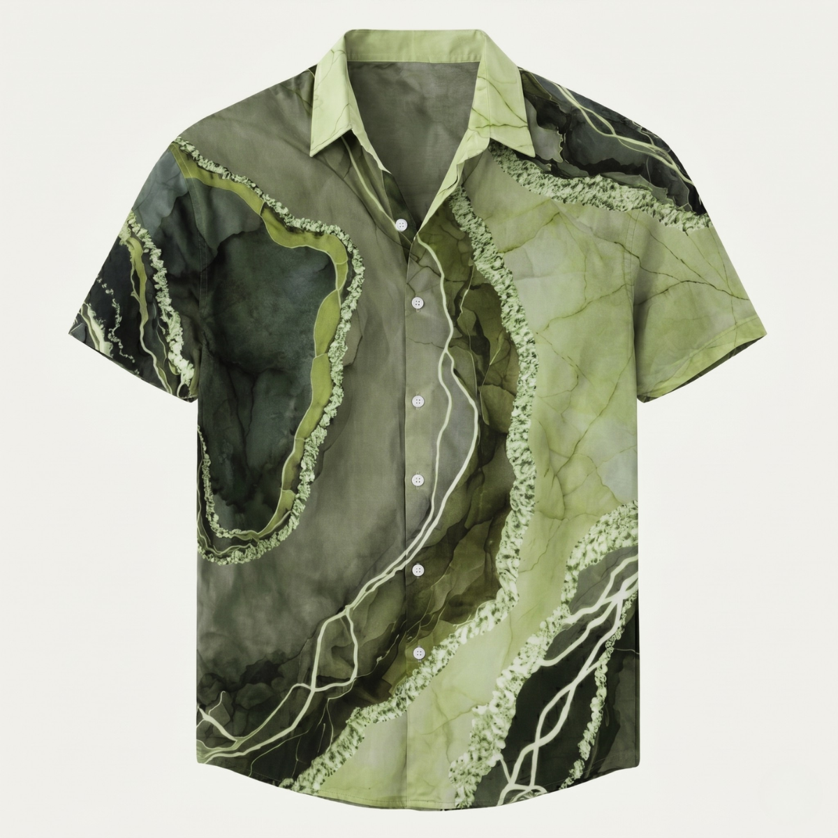 Joseph | Casual Patchwork Short Sleeve Button-Up Shirt