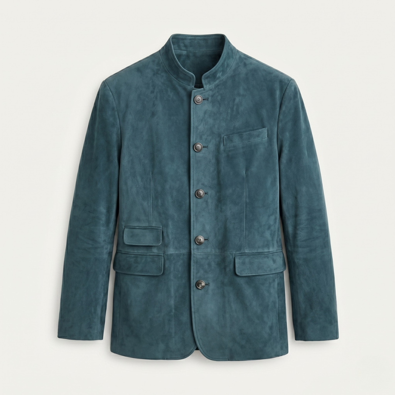 Luka | Casual Suede Single Breasted Blazer Jacket
