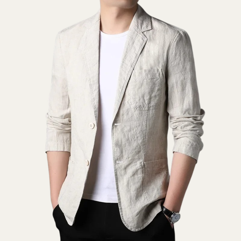 Davenport linen blazer Light Beige