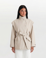 Betsy | cropped trench coat