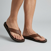 Clayton flip flops Dark Brown