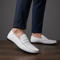Marcus penny loafers in White
