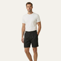 Frank | Lightweight Folded Hem Linen Shorts