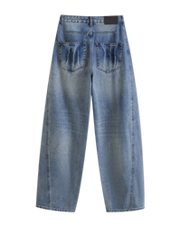 Nell | Vintage Wash Wide Leg Jeans