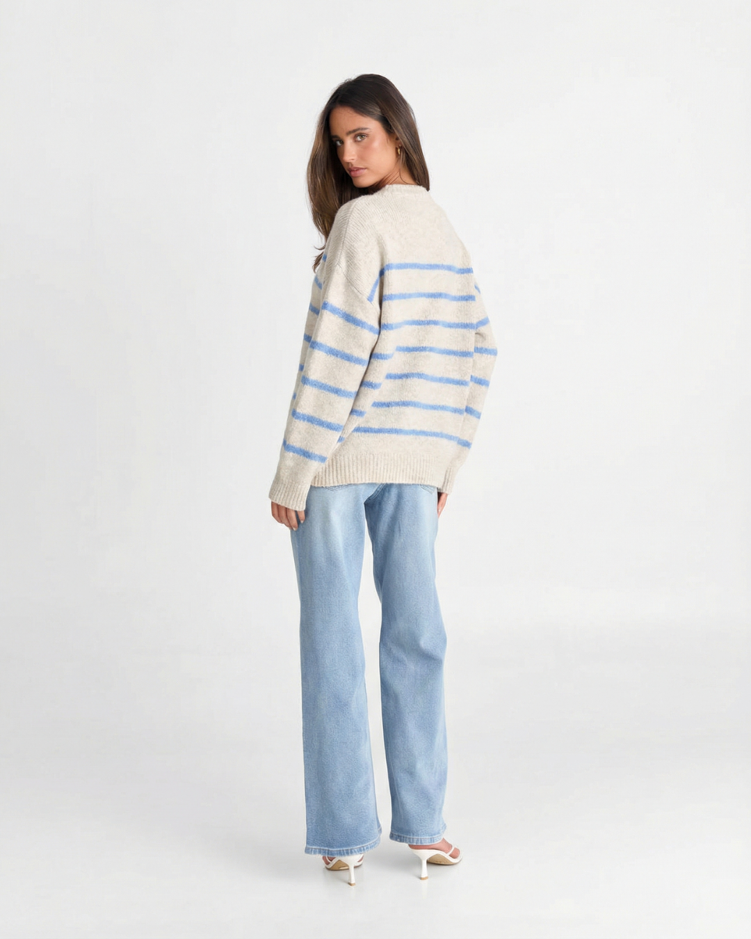 Caitlin | striped knit top