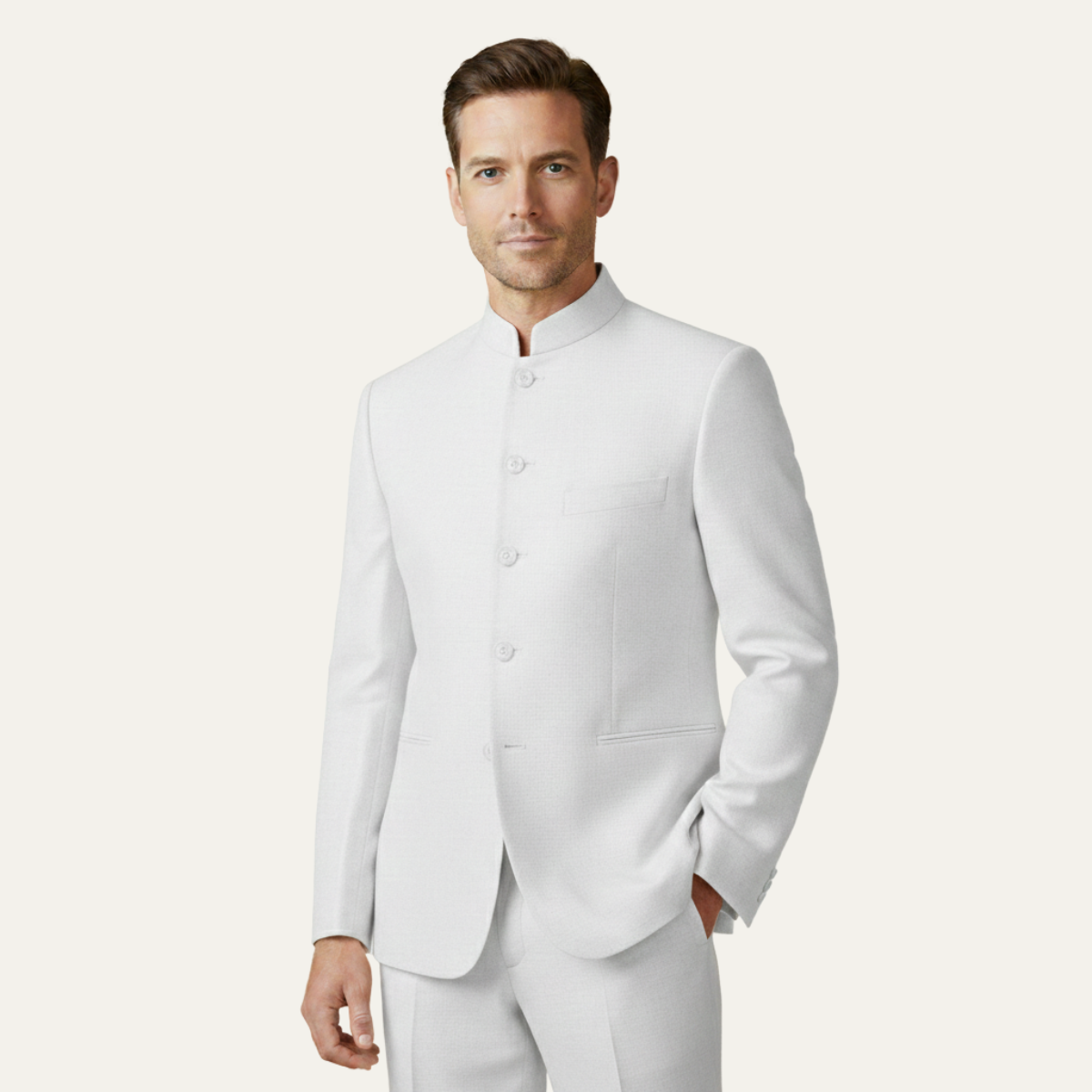Lowell | Stand Collar Slim Fit Business Blazer