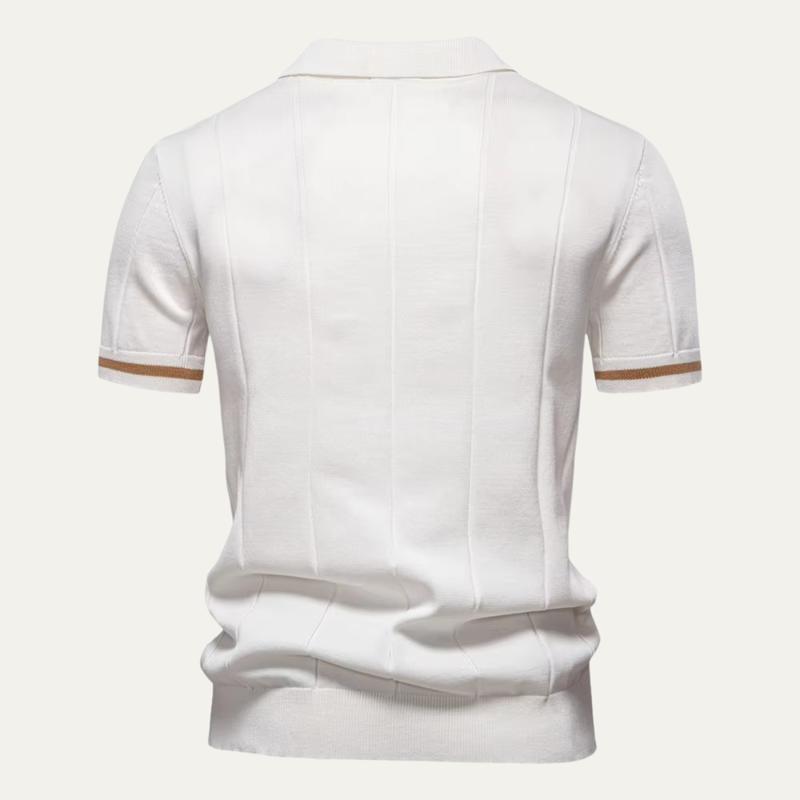 Ivan | Knit Zip Collar Polo Shirt