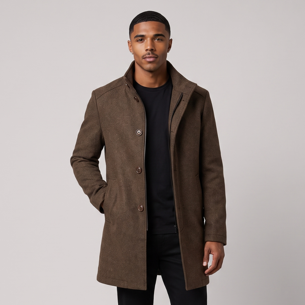 Egerton | Men's Wool Overcoat Button Up
