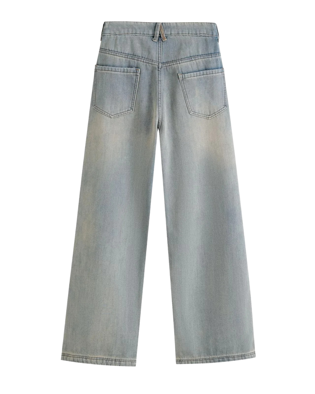 Connie | Faded Wash Wide Leg Jeans
