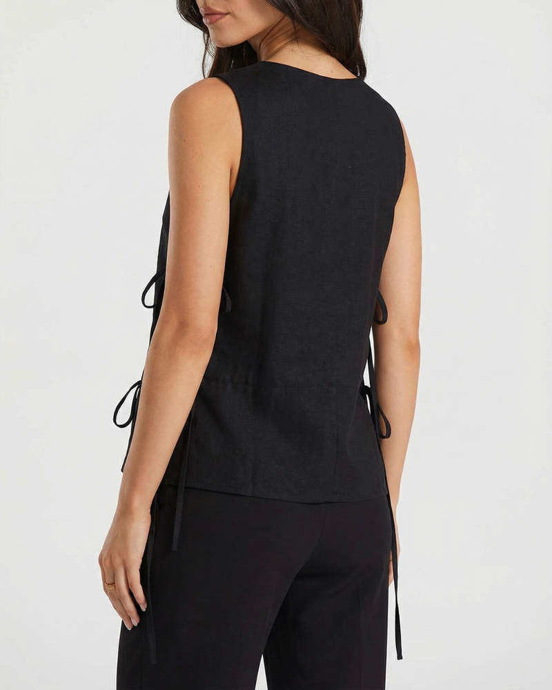 Eliana | tie front top