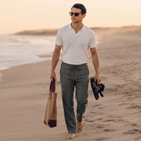 Auden linen trousers detail view