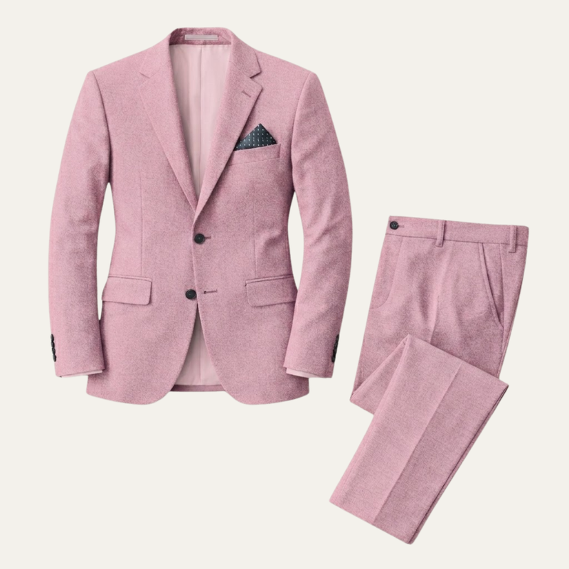 Silas | Casual Linen Blend Two Piece Suit