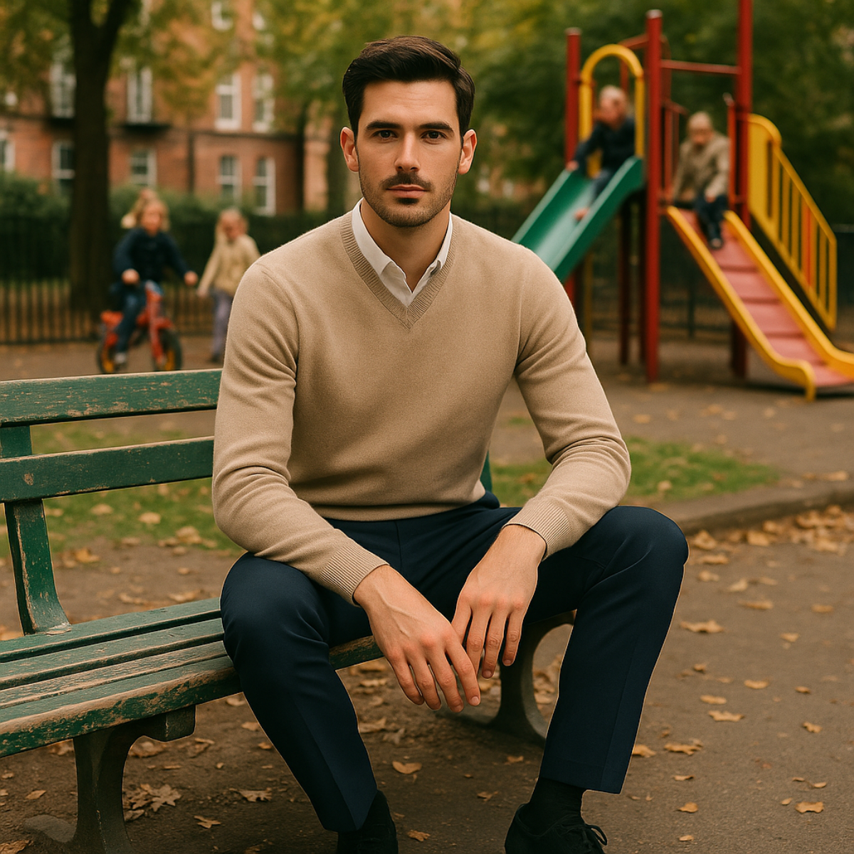 Marvin | 100% Cashmere V-Neck Jumper for Men