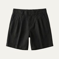 Frank | Lightweight Folded Hem Linen Shorts