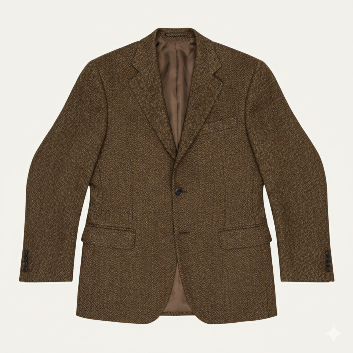 Logan | Tailored Tweed Fishbone Blazer Jacket