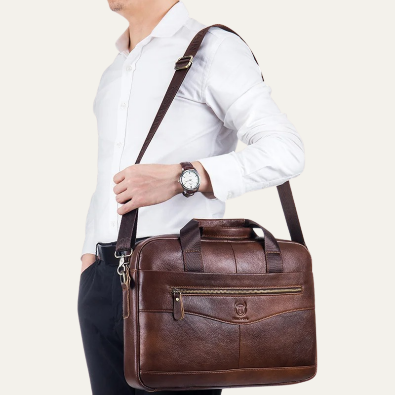 Eddie | Genuine Leather Business Messenger Shoulder Bag for Men