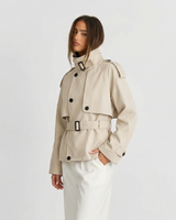 Nancy | cropped trench coat