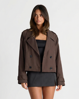 Adeline | cropped trench coat