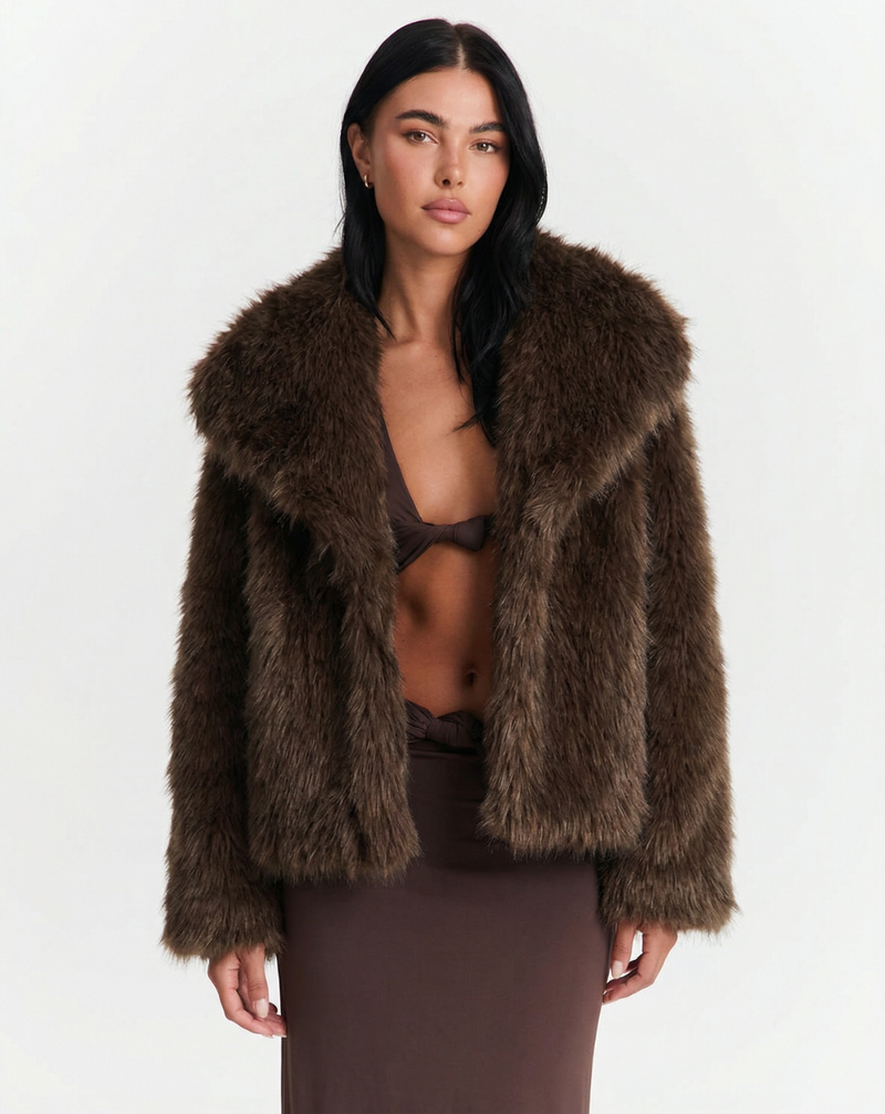 Jasmine | faux fur jacket