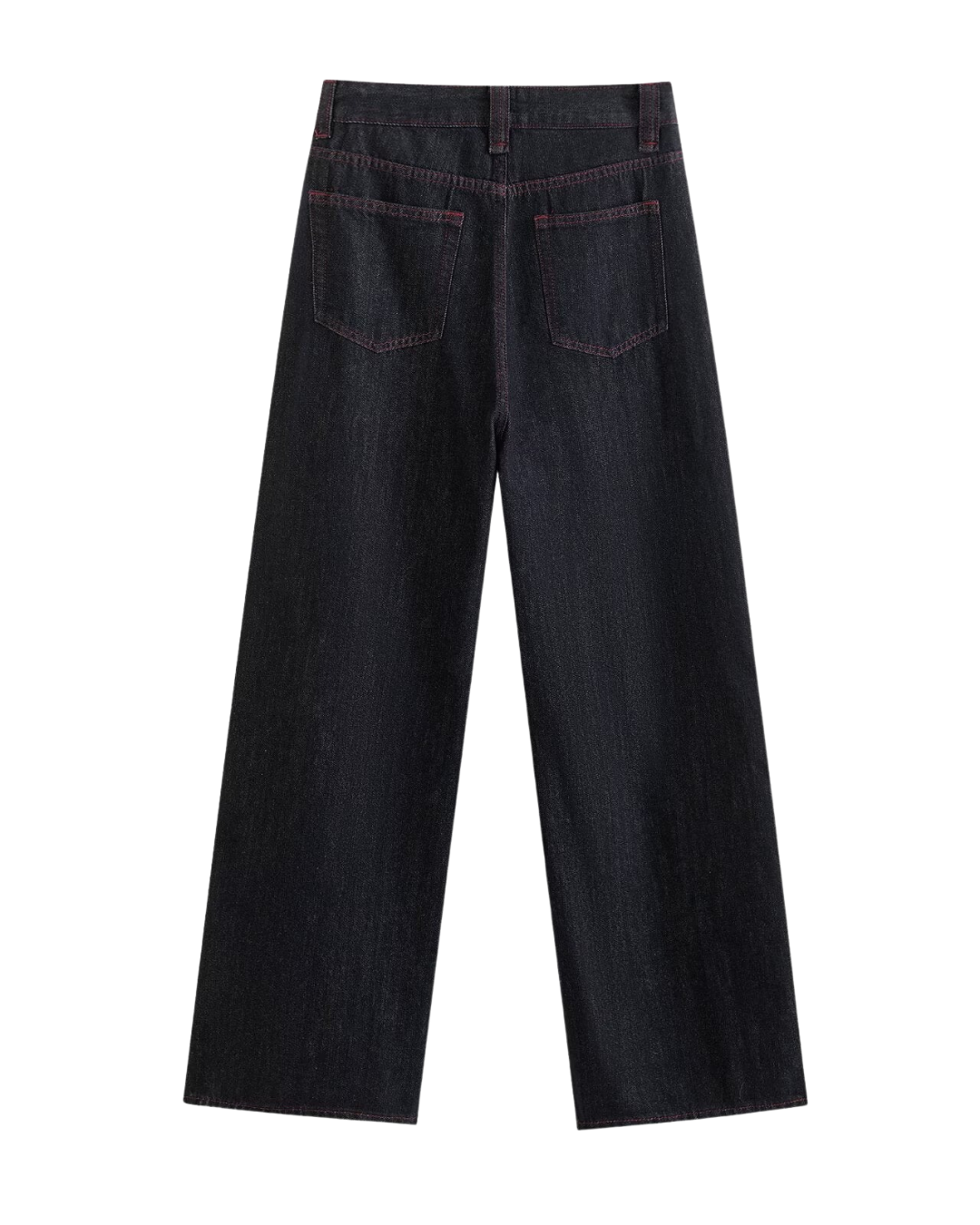 Sadie | Wide Leg Contrast Stitch Jeans