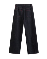 Sadie | Wide Leg Contrast Stitch Jeans