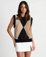 Thea | argyle vest