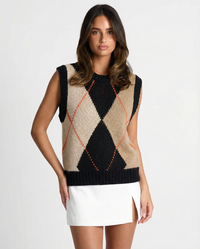Thea | argyle vest