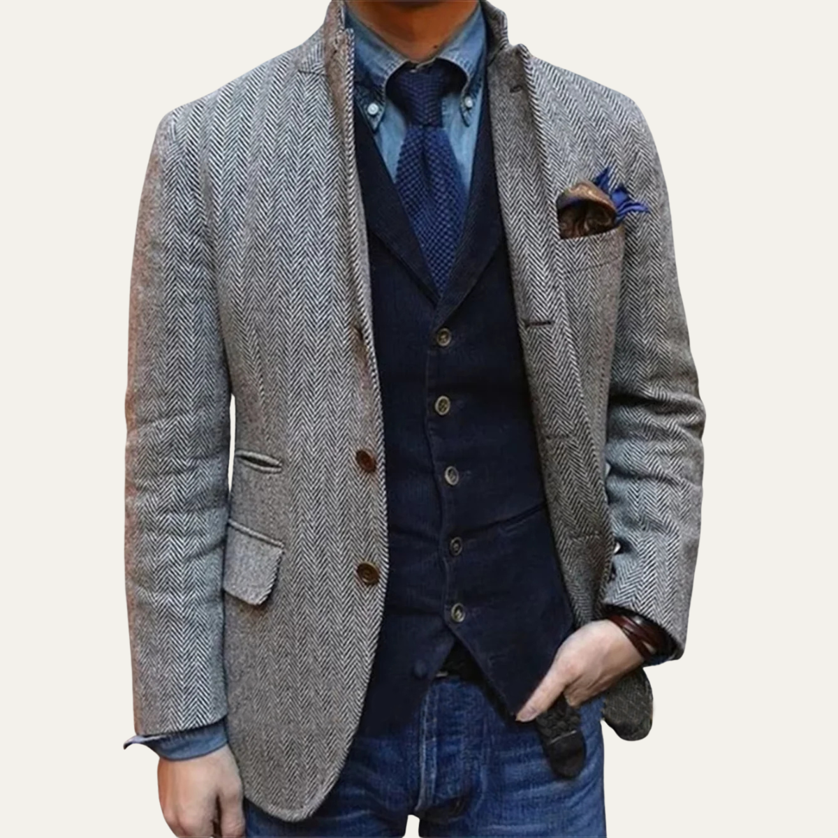 Cuthbert blazer in Grey