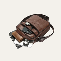 Easton | Casual Genuine Leather Crossbody Bag for Men