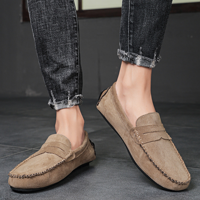 Nasir | Men's Suede Slip On Loafers