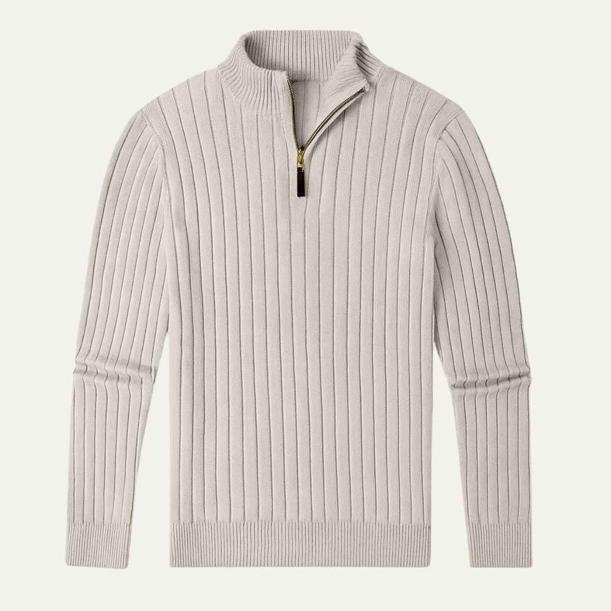 Ephraim | Men's Cable Knit Quarter Zip Jumper